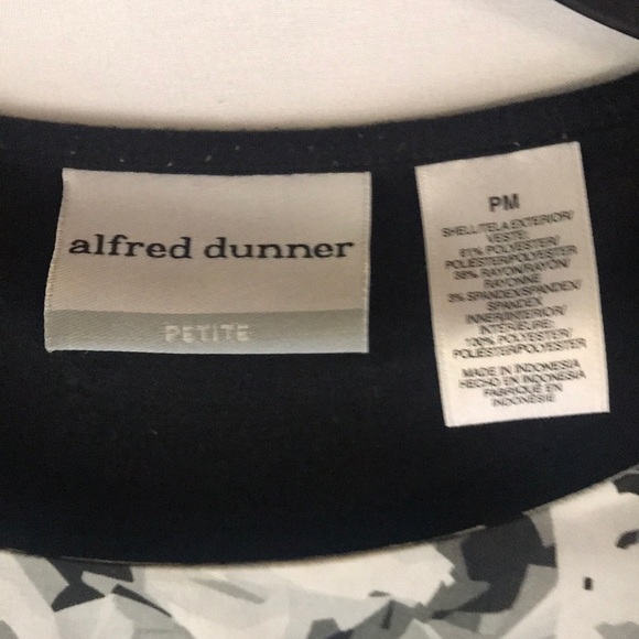 Alfred Dunner Cardigan B/I Tank & Necklace - Picture 3 of 4